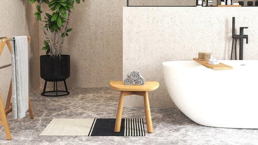 noir bathroom stool