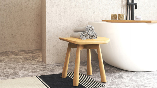 noir bathroom stool