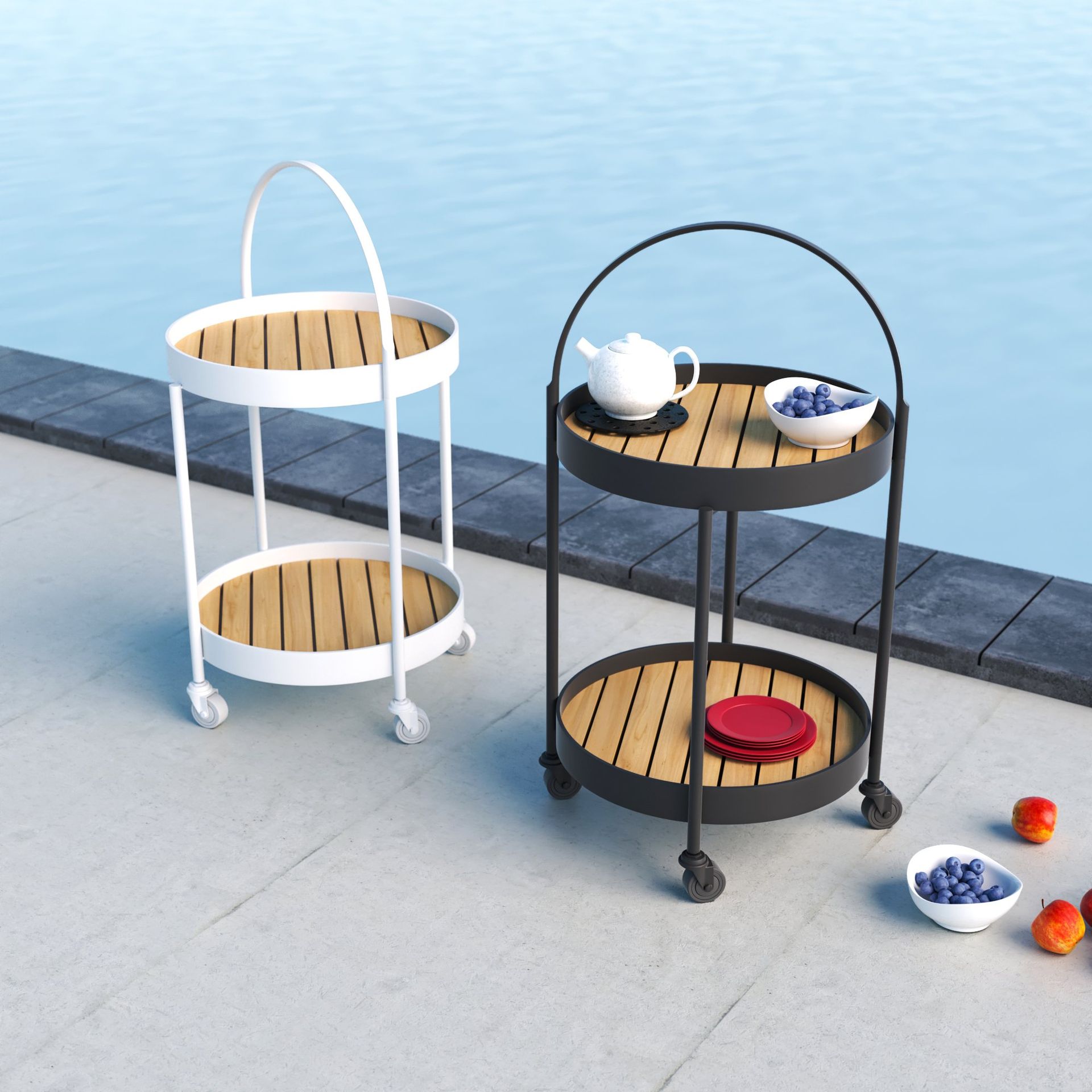 Roundy Serving Cart
