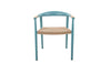 manhattan alu dining chair teak arm