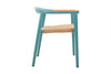 manhattan alu dining chair teak arm