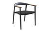 manhattan alu dining chair teak arm