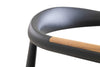 manhattan alu dining chair teak arm