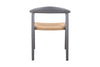 manhattan alu dining chair teak arm