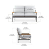alpha 2 seater sofa