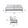 alpha 3 seater sofa