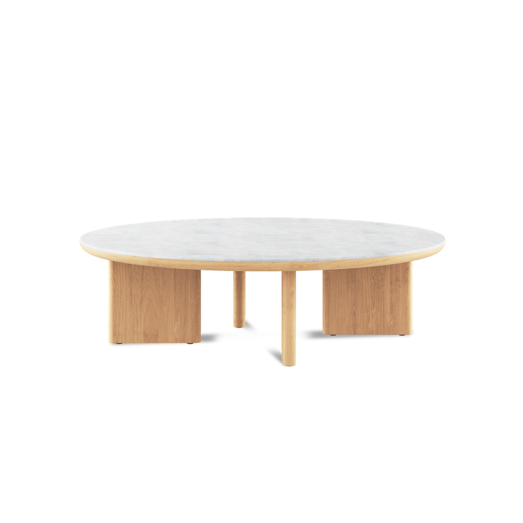 Hina Round Coffee Table Ceramic Top