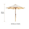 ocean round umbrella